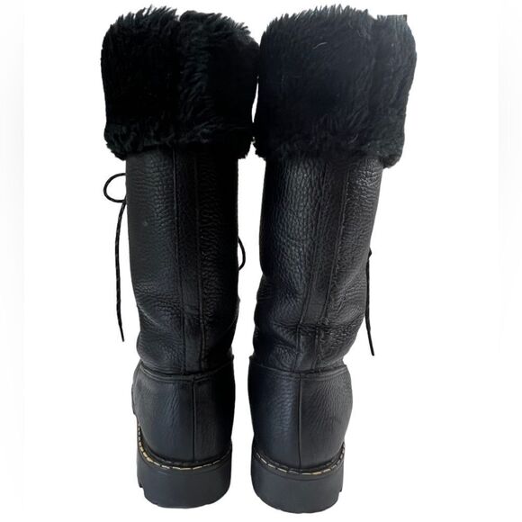 Vintage Sorel Made in Canada Leather Faux Fur Boots - Picture 12 of 13
